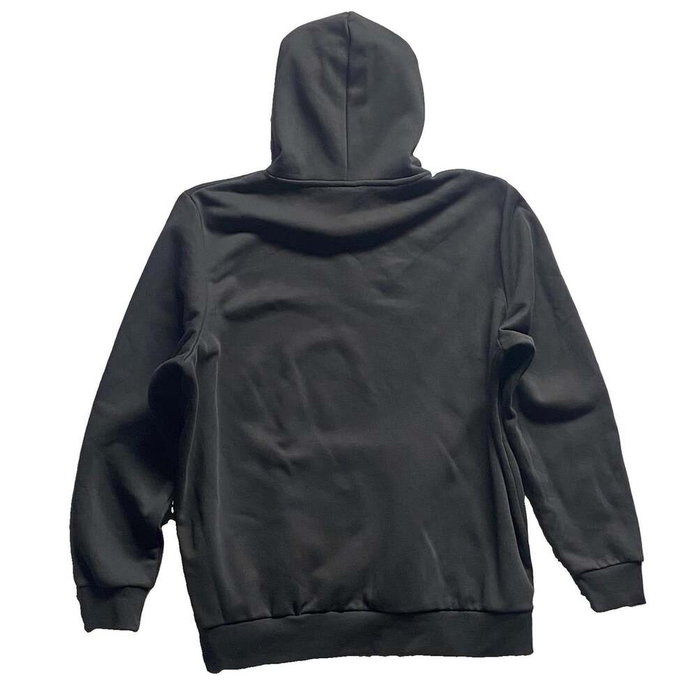 PUMA Mens Black Graphic Logo Pullover Hoodie Fleece Pockets XXL - Picture 10 of 10